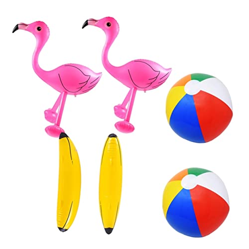 Vaguelly 6 Stück Aufblasbare Spielzeuge Wasser Schwimmen Banane Ball Strand-Pool-Party-Zubehör Poolspielzeug für Strandspielzeug für Partyzubehör Colorful von Vaguelly