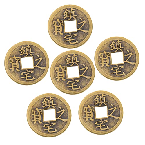 Vaguelly 6 Stück Autoaufhänger Aus Kupfermünze Perlen Armband DIY Charme Alte Chinesische Münze DIY Auto Anhänger Münze Multifunktions-kupfermünze Multifunktions-handwerksmünze Messing Vaguelly 6 Stück Autoaufhänger Aus Kupfermünze Perlen Armband DIY Charme Alte Chinesische Münze DIY Auto Anhänger Münze Multifunktions-kupfermünze Multifunktions-handwerksmünze Messing von Vaguelly