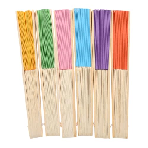 Vaguelly 6 Stück Bunte Papierfächer Leere Handfächer für Malen Kreative Bastelmaterialien für Vorschule Partys und Outdoor Aktivitäten für DIY Projekte Vaguelly 6 Stück Bunte Papierfächer Leere Handfächer für Malen Kreative Bastelmaterialien für Vorschule Partys und Outdoor Aktivitäten für DIY Projekte von Vaguelly