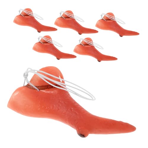 Vaguelly 6 Stück Hexenkostüme Mit Nase Falsche Nase Falsche Hexennasen Nasendekorationen Hexenzubehör Streichspielzeug Clownnase Lange Halloween Gruseliges von Vaguelly