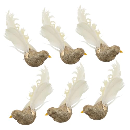 Vaguelly 6 Stück Künstliche Vögel Zum Basteln Künstliche Vögel Dekoration Für Den Baum Vögel Kunstvögel Basteln Heimdeko Vögel Vogelfigur Zum Anklipsen Vogelornamente von Vaguelly
