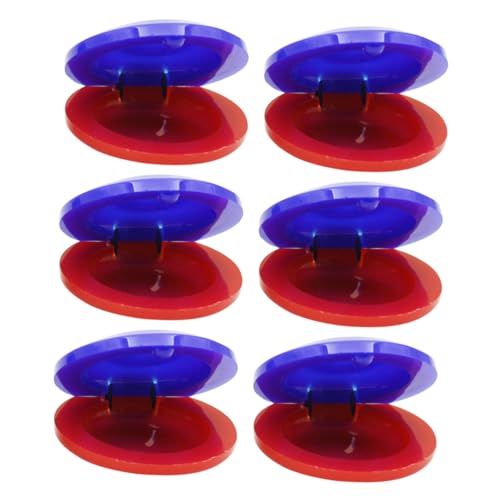 Vaguelly 6 Stück Lautsprecher Lehrmittel Klöppel Musical Kastagnetten Früherziehung Percussion Kunststoff Rot Vaguelly 6 Stück Lautsprecher Lehrmittel Klöppel Musical Kastagnetten Früherziehung Percussion Kunststoff Rot von Vaguelly
