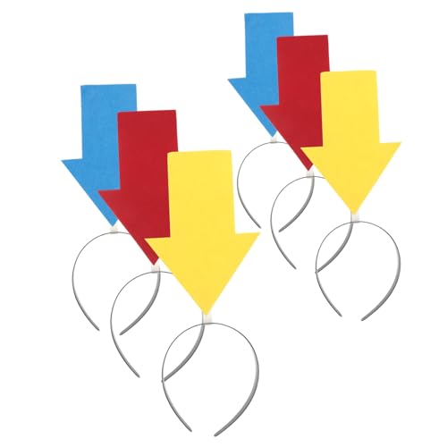 Vaguelly 6 Stück Lustiges Kopfband Originelles Party-accessoire mit Verspieltem Design Leicht und Bequem als Halloween-fotokulisse für Festivals Auffälliges Haarreif Rot Gelb Blau Vaguelly 6 Stück Lustiges Kopfband Originelles Party-accessoire mit Verspieltem Design Leicht und Bequem als Halloween-fotokulisse für Festivals Auffälliges Haarreif Rot Gelb Blau von Vaguelly