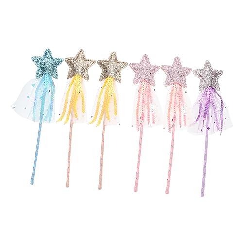Vaguelly 6 Stück Märchenstäbe für Glitzernde Feenstäbe für Partys Cosplay und Rollenspiele Gold Blau Kreatives für Mädchen von Vaguelly