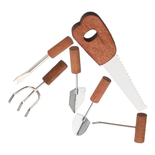 Vaguelly 6 Stück Maßstab Puppenhaus Gartenaccessoires mit Schaufel Sägen und Rechen für Realistische Gartenszenen Vaguelly 6 Stück Maßstab Puppenhaus Gartenaccessoires mit Schaufel Sägen und Rechen für Realistische Gartenszenen von Vaguelly