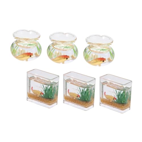 Vaguelly 6 Stück Maßstab Realistische Glas Goldfischschalen Miniatur Terrarien Tanks Kompakte Desktop-deko für Puppenhaus Garten Szenen in Zufälligen Farben Zufällige Farbe Vaguelly 6 Stück Maßstab Realistische Glas Goldfischschalen Miniatur Terrarien Tanks Kompakte Desktop-deko für Puppenhaus Garten Szenen in Zufälligen Farben Zufällige Farbe von Vaguelly
