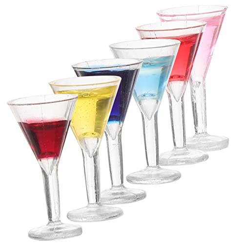 Vaguelly 6 Stück Mini -Cocktails Mini-Tasse Miniatur-Zubehör Mini Weingläser Mini-Weinkelch Miniaturspielzeug klein Mini-Cocktailgläser Puppe Weinkelch Puppenbecher Harz Vaguelly 6 Stück Mini -Cocktails Mini-Tasse Miniatur-Zubehör Mini Weingläser Mini-Weinkelch Miniaturspielzeug klein Mini-Cocktailgläser Puppe Weinkelch Puppenbecher Harz von Vaguelly