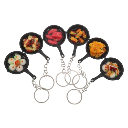 Vaguelly 6 Stück Mini Food Schlüsselanhänger mit Lustigen Pfannen-designs Handliche Mini Bag Charms für Taschen und Schlüssel Vielseitige Party Deko Anhänger Leicht und Kompakt als Vaguelly 6 Stück Mini Food Schlüsselanhänger mit Lustigen Pfannen-designs Handliche Mini Bag Charms für Taschen und Schlüssel Vielseitige Party Deko Anhänger Leicht und Kompakt als von Vaguelly