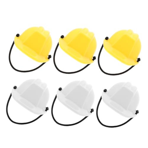 Vaguelly 6 Stück Miniatur Bauhelm Teilig Sicherheitshelme für Puppen Weiße und Gelbe Deko Hüte für Bastelprojekte Realistische Helm Modelle für Party und DIY Dekoration Vaguelly 6 Stück Miniatur Bauhelm Teilig Sicherheitshelme für Puppen Weiße und Gelbe Deko Hüte für Bastelprojekte Realistische Helm Modelle für Party und DIY Dekoration von Vaguelly