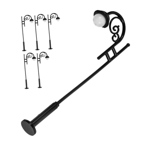 Vaguelly 6 Stück Miniatur Lampen für Puppenhaus und Mikro Landschaftsdekoration Multifunktionale Tisch und Stehlampen für Mini Dörfer von Vaguelly