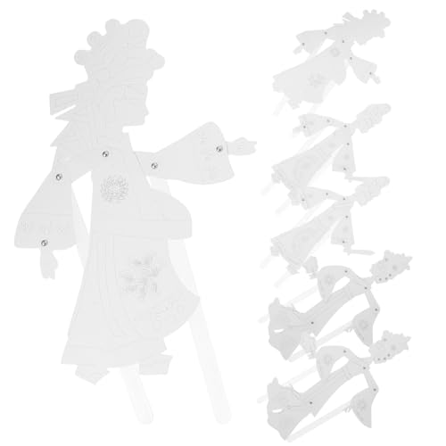Vaguelly 6 Stück Schattenpuppen Theater Schattenpuppen Für Traditionelle Schattenpuppen Schattenpuppenspiel Puppen Die Marionetten Interessantes DIY Kit Aus Papier von Vaguelly