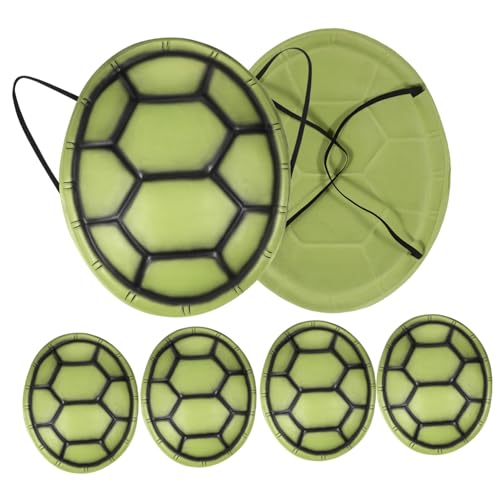 Vaguelly 6 Stück Schildkrötenpanzer-Requisiten Hülse Schildkrötenpanzer-kostüm Kostüm Erwachsene Halloween-kostüme Für Halloween-kostüm Für Green Eva von Vaguelly