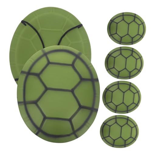 Vaguelly 6 Stück Schildkrötenpanzer Verkleiden Dekorationen Strand Schildkrötenkostüm Geformt Party Halloween-schildkrötenpanzer Halloween-schildpatt Zubehör Eva Zufällige Farbe von Vaguelly