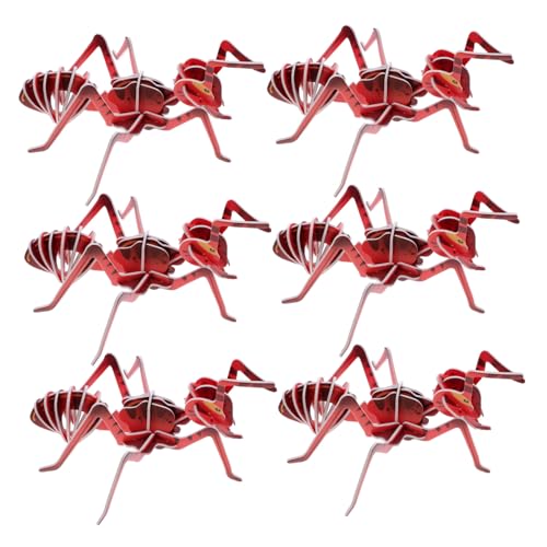 Vaguelly 6 Stück Teiliges Ameisen Puzzle Bausatz aus Karton Realistisches Insekten Modell DIY Stem Lernspielzeug für Kreatives Wissenschaftsexperiment Fördert Biologie Verständnis und Vaguelly 6 Stück Teiliges Ameisen Puzzle Bausatz aus Karton Realistisches Insekten Modell DIY Stem Lernspielzeug für Kreatives Wissenschaftsexperiment Fördert Biologie Verständnis und von Vaguelly