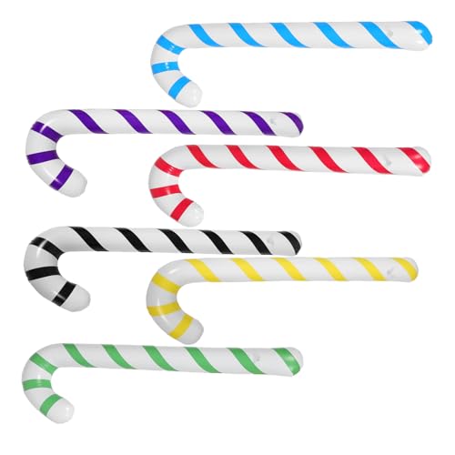 Vaguelly 6 Stück Teiliges Aufblasbares Candy Cane Deko Leicht und Tragbar Vielseitig für Weihnachts und Geburtstagsfeiern Indoor Outdoor Partyrequisiten Bunte Zuckerstangen Ballons für Vaguelly 6 Stück Teiliges Aufblasbares Candy Cane Deko Leicht und Tragbar Vielseitig für Weihnachts und Geburtstagsfeiern Indoor Outdoor Partyrequisiten Bunte Zuckerstangen Ballons für von Vaguelly