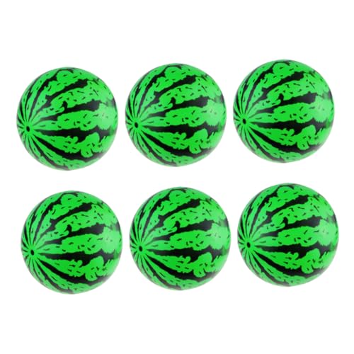 Vaguelly 6 Stück Teiliges Aufblasbares Strandspielzeug Wassermelonenform Strandball Strandspiel Ball für Mädchen Jungen Beach Party Vaguelly 6 Stück Teiliges Aufblasbares Strandspielzeug Wassermelonenform Strandball Strandspiel Ball für Mädchen Jungen Beach Party von Vaguelly