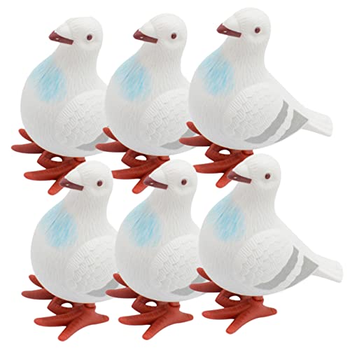 Vaguelly 6 Stück Teiliges Aufziehspielzeug mit Realistischen Kunststoff Tauben Kleine Mechanische Wind Up Vögel für Fördert Hand Augen Koordination Lustiges für Partys Vaguelly 6 Stück Teiliges Aufziehspielzeug mit Realistischen Kunststoff Tauben Kleine Mechanische Wind Up Vögel für Fördert Hand Augen Koordination Lustiges für Partys von Vaguelly