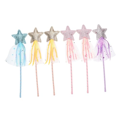Vaguelly 6 Stück Teiliges Feenstab Farbenfrohe Stern-Feenstäbe für Handlich und Sicher für Kindergeburtstag Cosplay Verkleidung und Bühnenspaß Vaguelly 6 Stück Teiliges Feenstab Farbenfrohe Stern-Feenstäbe für Handlich und Sicher für Kindergeburtstag Cosplay Verkleidung und Bühnenspaß von Vaguelly