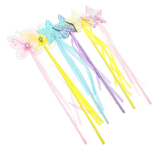 Vaguelly 6 Stück Teiliges Feenstäbe für Glitzernde Zauberstäbe für Kostüm Geburtstagsfeier Halloween und Bühnenaufführungen mit Einzigartigem Strassdesign Vaguelly 6 Stück Teiliges Feenstäbe für Glitzernde Zauberstäbe für Kostüm Geburtstagsfeier Halloween und Bühnenaufführungen mit Einzigartigem Strassdesign von Vaguelly