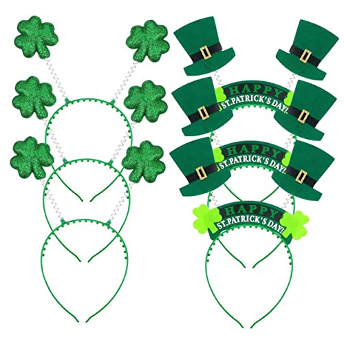 Vaguelly 6 Stück Teiliges Grünes Haarband mit Kleeblatt für Patrick's Day Dekorative Festival Haarschmuck für Partys und Kostüme für Erwachsene Vaguelly 6 Stück Teiliges Grünes Haarband mit Kleeblatt für Patrick's Day Dekorative Festival Haarschmuck für Partys und Kostüme für Erwachsene von Vaguelly