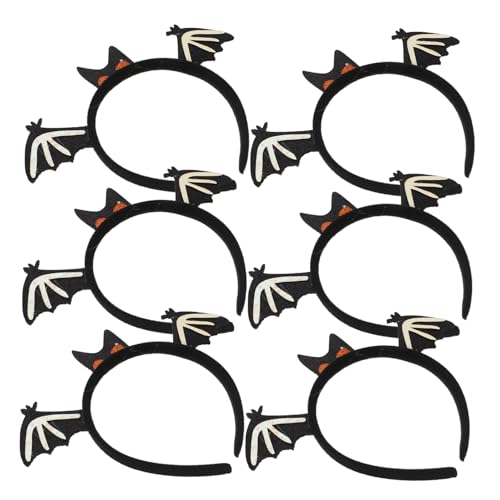 Vaguelly 6 Stück Teiliges Halloween Fledermaus Haarreif Leichtes Tragbares Bat Wings Stirnband Party Kostüm Zubehör für Erwachsene Festliches Haarschmuck für Fotos und Verkleidung Vaguelly 6 Stück Teiliges Halloween Fledermaus Haarreif Leichtes Tragbares Bat Wings Stirnband Party Kostüm Zubehör für Erwachsene Festliches Haarschmuck für Fotos und Verkleidung von Vaguelly