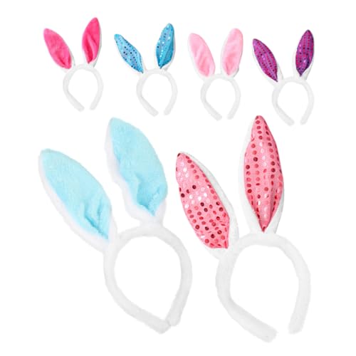 Vaguelly 6 Stück Teiliges Hasenohren Haarband Plüsch Bunny Ohr Stirnband für Erwachsene Bühnenparty Karneval Ostern Kostüm Accessoire Vaguelly 6 Stück Teiliges Hasenohren Haarband Plüsch Bunny Ohr Stirnband für Erwachsene Bühnenparty Karneval Ostern Kostüm Accessoire von Vaguelly