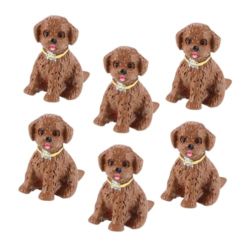 Vaguelly 6 Stück Teiliges Hund Resin Anhänger Kreative DIY Mikro Landschaft Figuren Kleine Puppenhaus Deko Niedliche Harz Tierornamente für Garten und Schlüsselanhänger Handliche Miniatur Vaguelly 6 Stück Teiliges Hund Resin Anhänger Kreative DIY Mikro Landschaft Figuren Kleine Puppenhaus Deko Niedliche Harz Tierornamente für Garten und Schlüsselanhänger Handliche Miniatur von Vaguelly