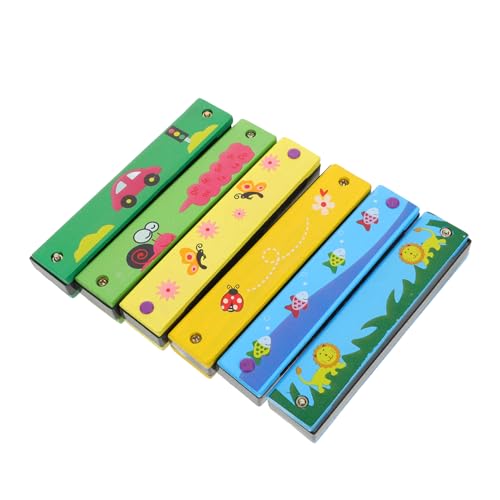 Vaguelly 6 Stück Teiliges Kinderharmonikas Mundharmonika Tragbares Musikinstrument für Anfänger für Schüler mit Buntem Design Schmetterling Löwe Marienkäfer Fisch Schnecke Auto Vaguelly 6 Stück Teiliges Kinderharmonikas Mundharmonika Tragbares Musikinstrument für Anfänger für Schüler mit Buntem Design Schmetterling Löwe Marienkäfer Fisch Schnecke Auto von Vaguelly
