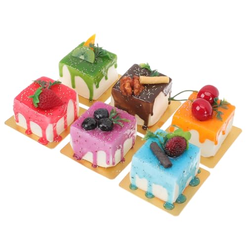 Vaguelly 6 Stück Teiliges Künstliche Kuchenmodelle mit Magneten Realistische Dessert Deko für Schaufenster Fotorequisiten und Vielseitig Einsetzbar als Lehrmodell und Zufällige Farbe Vaguelly 6 Stück Teiliges Künstliche Kuchenmodelle mit Magneten Realistische Dessert Deko für Schaufenster Fotorequisiten und Vielseitig Einsetzbar als Lehrmodell und Zufällige Farbe von Vaguelly