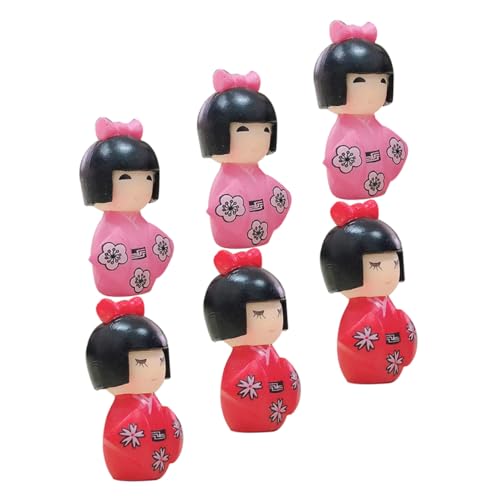 Vaguelly 6 Stück Teiliges Miniatur Kimono Puppen Japanische Figuren für Kreative Dekoration Traditionelles Handwerk als für Freunde und Familie Stilvolle Wohnkultur Vaguelly 6 Stück Teiliges Miniatur Kimono Puppen Japanische Figuren für Kreative Dekoration Traditionelles Handwerk als für Freunde und Familie Stilvolle Wohnkultur von Vaguelly