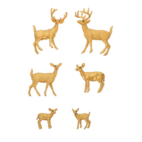 Vaguelly 6 Stück Teiliges Miniatur Weihnachtsrentier Modell Dekoration für Zuhause Tischdeko für Realistische Wildtierfiguren aus für Kreative Spielideen Vaguelly 6 Stück Teiliges Miniatur Weihnachtsrentier Modell Dekoration für Zuhause Tischdeko für Realistische Wildtierfiguren aus für Kreative Spielideen von Vaguelly