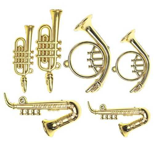 Vaguelly 6 Stück Teiliges Musikinstrumente Miniatur Saxophone für Puppenhausdekoration Hochwertige Spielzeuge für Sammler Vaguelly 6 Stück Teiliges Musikinstrumente Miniatur Saxophone für Puppenhausdekoration Hochwertige Spielzeuge für Sammler von Vaguelly