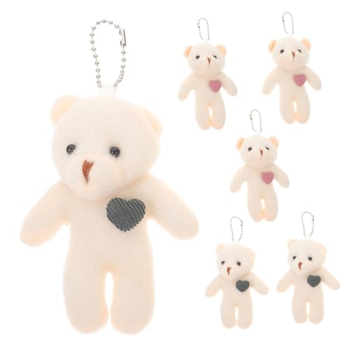 Vaguelly 6 Stück Teiliges Plüsch Schlüsselanhänger Stofftier Anhänger für Taschen Rucksäcke Niedliche Deko für Besondere Anlässe Geschenkidee für Valentinstag Vaguelly 6 Stück Teiliges Plüsch Schlüsselanhänger Stofftier Anhänger für Taschen Rucksäcke Niedliche Deko für Besondere Anlässe Geschenkidee für Valentinstag von Vaguelly