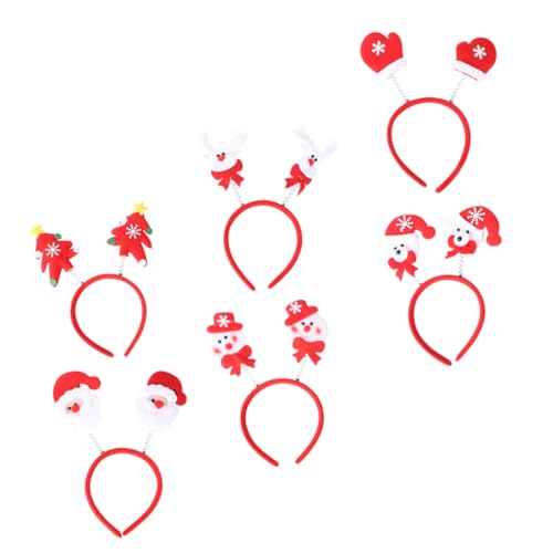 Vaguelly 6 Stück Teiliges Weihnachts Haarband mit Buntem Design Elastische Haarschmuck Springbänder Festliche Kopfbedeckung für Karneval Party und Weihnachtsfeier als Xmas Vaguelly 6 Stück Teiliges Weihnachts Haarband mit Buntem Design Elastische Haarschmuck Springbänder Festliche Kopfbedeckung für Karneval Party und Weihnachtsfeier als Xmas von Vaguelly