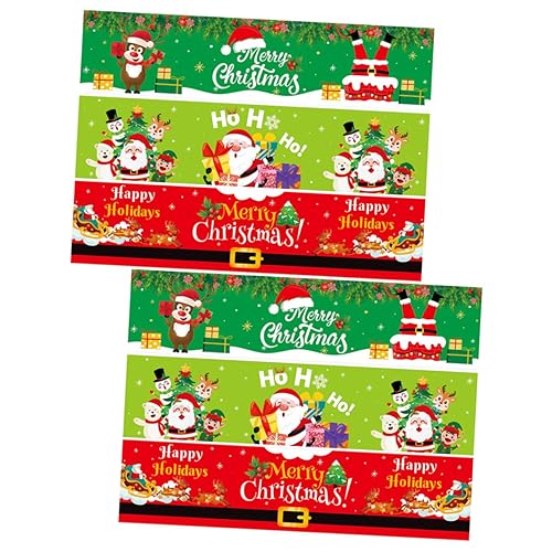 Vaguelly 6 Stück Weihnachtsaufkleber für Weinflaschen Dekorative Flaschenetiketten für Partys Kreative Designs für Festliche Anlässe Leicht und Tragbar aus Hochwertigem Gefertigt von Vaguelly