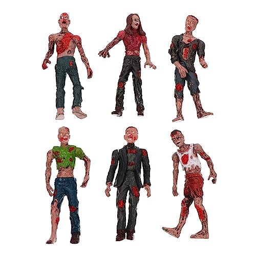 Vaguelly 6 Stück Zombie-Puppenspielzeug Zombie-Statue Zombies -Figur beängstigend Requisiten Zombie-Figuren klein Zombie-Modell Streichspielzeug Halloween- Plastik Vaguelly 6 Stück Zombie-Puppenspielzeug Zombie-Statue Zombies -Figur beängstigend Requisiten Zombie-Figuren klein Zombie-Modell Streichspielzeug Halloween- Plastik von Vaguelly
