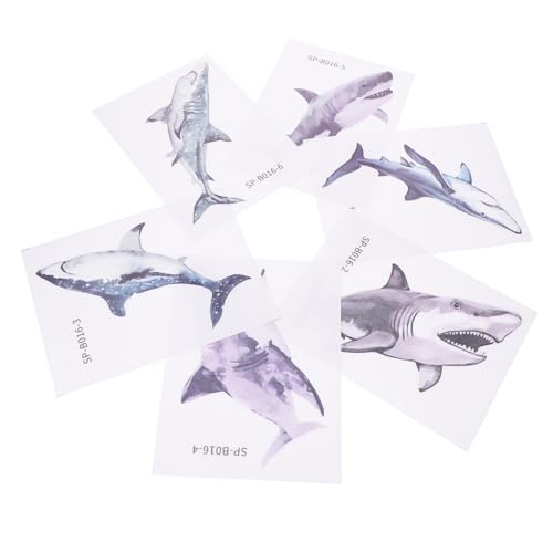 Vaguelly 6 Stück rutschfeste Badewannenaufkleber Selbstklebende Shark Design Badezimmer Sticker für Badewanne und Fußboden Rutsch Dekoration Vaguelly 6 Stück rutschfeste Badewannenaufkleber Selbstklebende Shark Design Badezimmer Sticker für Badewanne und Fußboden Rutsch Dekoration von Vaguelly