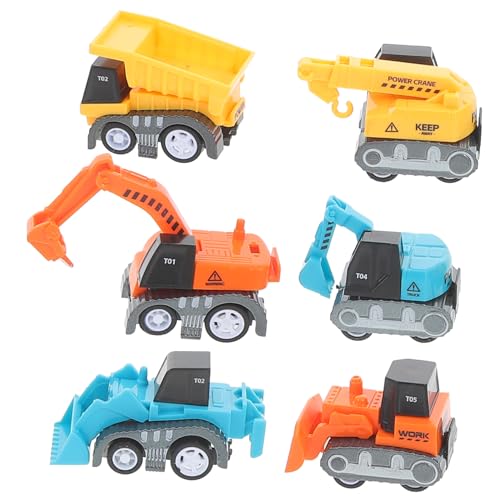 Vaguelly 6 Stück technisches Fahrzeugmodell Auto Kinderauto Konstruktionsspielzeug spielzeugauto Bauauto Auto zurückziehen BAU-LKW-Modell für Zinklegierung Vaguelly 6 Stück technisches Fahrzeugmodell Auto Kinderauto Konstruktionsspielzeug spielzeugauto Bauauto Auto zurückziehen BAU-LKW-Modell für Zinklegierung von Vaguelly