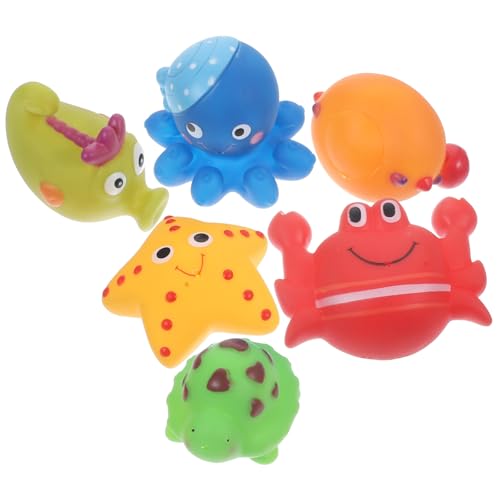 Vaguelly 6 Teiliges Badespielzeug Kinderspielzeug Meerestier Badewannenspielzeug Für Kleinkinder Für Babys Badewanne Für Babys Cartoon Tiere Wasserspielzeug Vaguelly 6 Teiliges Badespielzeug Kinderspielzeug Meerestier Badewannenspielzeug Für Kleinkinder Für Babys Badewanne Für Babys Cartoon Tiere Wasserspielzeug von Vaguelly