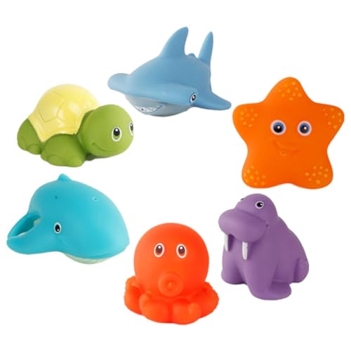 Vaguelly Baby-badespielzeug Wasserfall-Set 6-teilig Jungen und Mädchen Schwimm- und Badespielzeug für Neugeborene Quietschendes Badespielzeug Wärmeverfärbungsfunktion Vaguelly Baby-badespielzeug Wasserfall-Set 6-teilig Jungen und Mädchen Schwimm- und Badespielzeug für Neugeborene Quietschendes Badespielzeug Wärmeverfärbungsfunktion von Vaguelly