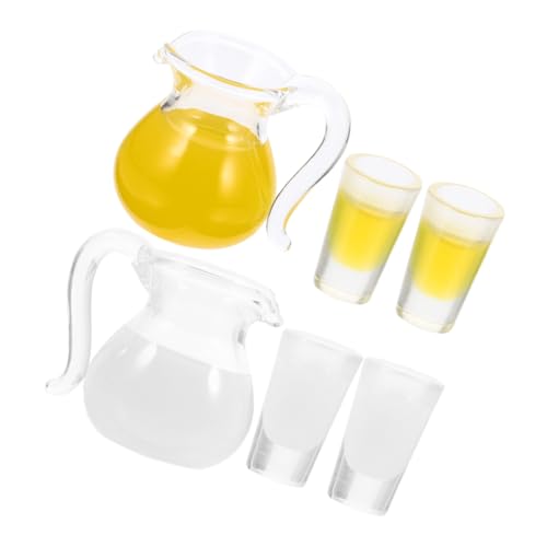 Vaguelly 2sätze Miniatur-küchenzubehör Teiliges Aus Miniatursaft Und Milchkrügen Mit Tassen Für Puppenhäuser Und Kreative Dekorationen Lebendige Farben Für Einladende Atmosphäre Vaguelly 2sätze Miniatur-küchenzubehör Teiliges Aus Miniatursaft Und Milchkrügen Mit Tassen Für Puppenhäuser Und Kreative Dekorationen Lebendige Farben Für Einladende Atmosphäre von Vaguelly