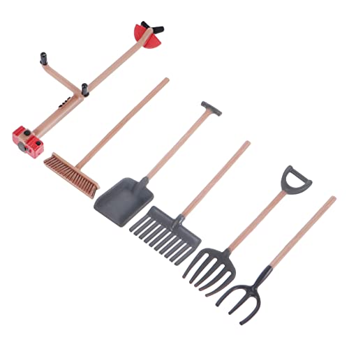 Vaguelly 6-Teiliges Set Garten-Werkzeug-Ornament Modell landwirtschaftliche Werkzeuge Bauernspielzeug Hacke Sandkasten gartenwerkzeuge raumdeko Sandtisch Landschaftsdekor Werkzeugmodell PVC Vaguelly 6-Teiliges Set Garten-Werkzeug-Ornament Modell landwirtschaftliche Werkzeuge Bauernspielzeug Hacke Sandkasten gartenwerkzeuge raumdeko Sandtisch Landschaftsdekor Werkzeugmodell PVC von Vaguelly