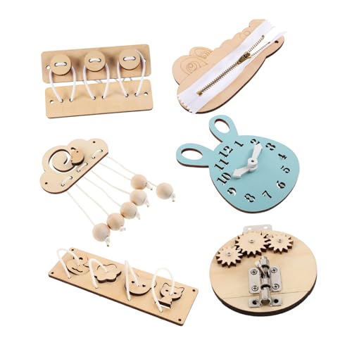 Vaguelly Holz-beschäftigungsbrett Für Kinder Lernspielzeug-Set Für Kleinkinder Sensorisches Spielzeug Lernspielzeug Für Kinder Zur Entwicklung Der Feinmotorik Vaguelly Holz-beschäftigungsbrett Für Kinder Lernspielzeug-Set Für Kleinkinder Sensorisches Spielzeug Lernspielzeug Für Kinder Zur Entwicklung Der Feinmotorik von Vaguelly