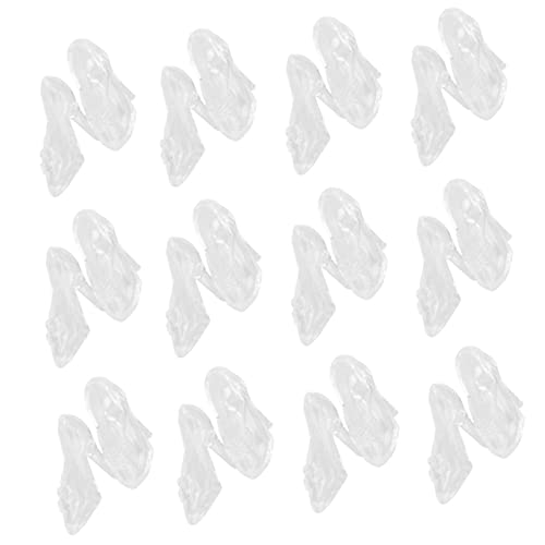 Vaguelly 60 Paar Mini-Kristallhausschuh kinderspielzeug Children Toys Hochwertiges tun so, als würden sie Requisiten Puppe High Heels Plastik von Vaguelly