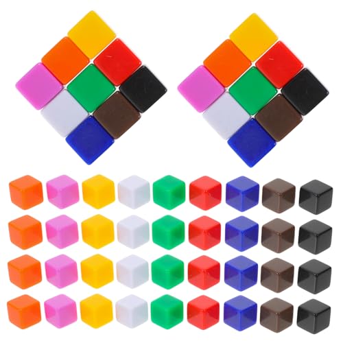 Vaguelly 60 Stück Acryl Würfel Blanko DIY Würfel für Bastelprojekte für Brettspiele Bildungswerkzeuge und Kreative Aktivitäten von Vaguelly