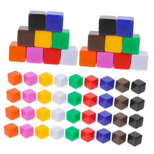 Vaguelly 60 Stück Acryl Würfel Quadratisch Farbiges Blanko Würfel DIY Basteln Spielwürfel für Party Lernen Acrylwürfel Robust und Beschreibbar Vaguelly 60 Stück Acryl Würfel Quadratisch Farbiges Blanko Würfel DIY Basteln Spielwürfel für Party Lernen Acrylwürfel Robust und Beschreibbar von Vaguelly