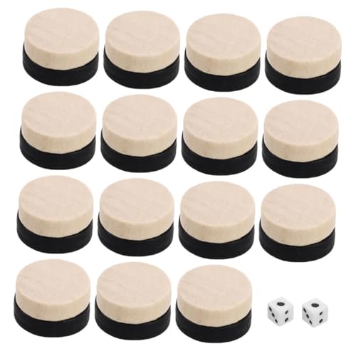 Vaguelly Elegantes Schach-Dame-spielset Mit 60 Holzstücken Und Schachbrettern Für Campingreisen von Vaguelly