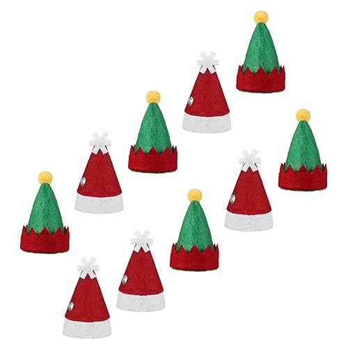 Vaguelly 60 Stück Teiliges Mini Candy Weihnachtsmützen Kleine Lollipop Hüte Weiche Wiederverwendbare Dekorationen für Weihnachtsfeiern und Süßigkeiten Festliche Tisch und Partydeko von Vaguelly