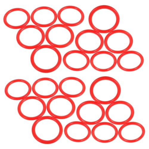 Vaguelly 60 Stück Wurfring für interaktives Kunststoffring der Ring Flaschen werfen Ringe Spielzeugringe Partygeschenke für den Karneval Wurfspiel Plastik rot Vaguelly 60 Stück Wurfring für interaktives Kunststoffring der Ring Flaschen werfen Ringe Spielzeugringe Partygeschenke für den Karneval Wurfspiel Plastik rot von Vaguelly