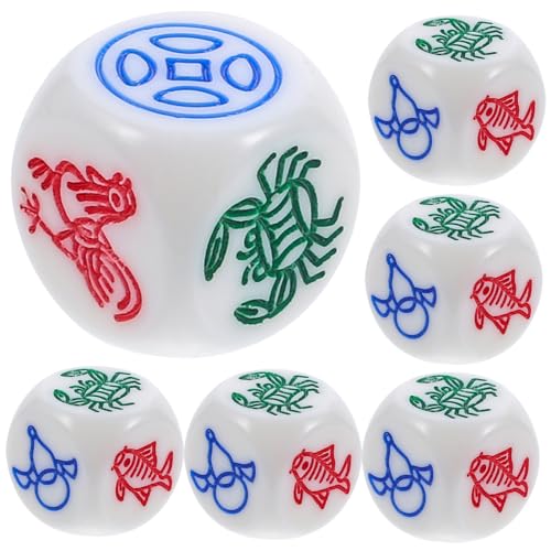 Vaguelly 6St Arbeiten Kugelschreiber für den Haushalt Fisch Vintage Würfel Szenenlicht-Wandleuchte Res Partywürfel Brett Würfel Spiel Würfel Partyspielwürfel ästhetische Würfelstütze Abs Vaguelly 6St Arbeiten Kugelschreiber für den Haushalt Fisch Vintage Würfel Szenenlicht-Wandleuchte Res Partywürfel Brett Würfel Spiel Würfel Partyspielwürfel ästhetische Würfelstütze Abs von Vaguelly